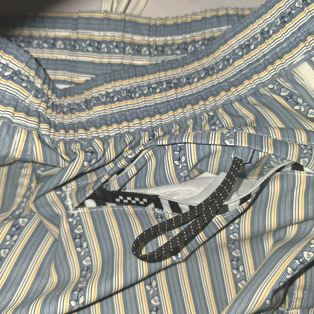 Vans Mens Primary Elastic Boardshort / Blue Stripe / Retail $55 Size MEDIUM